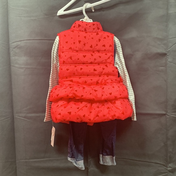 Little lass 3 pc Vest outfit set - Picture 8 of 10